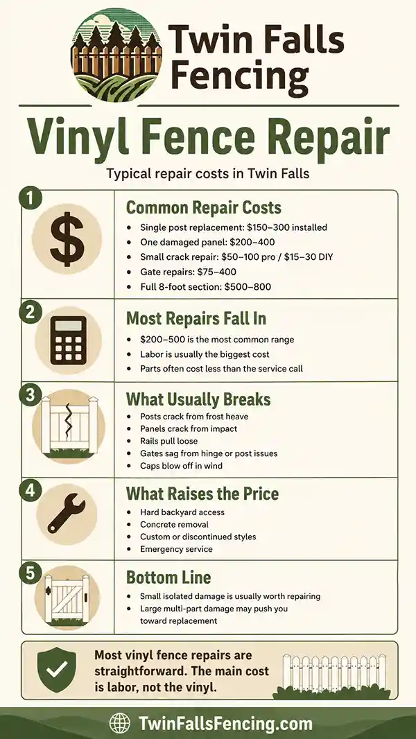 vinyl fence repair