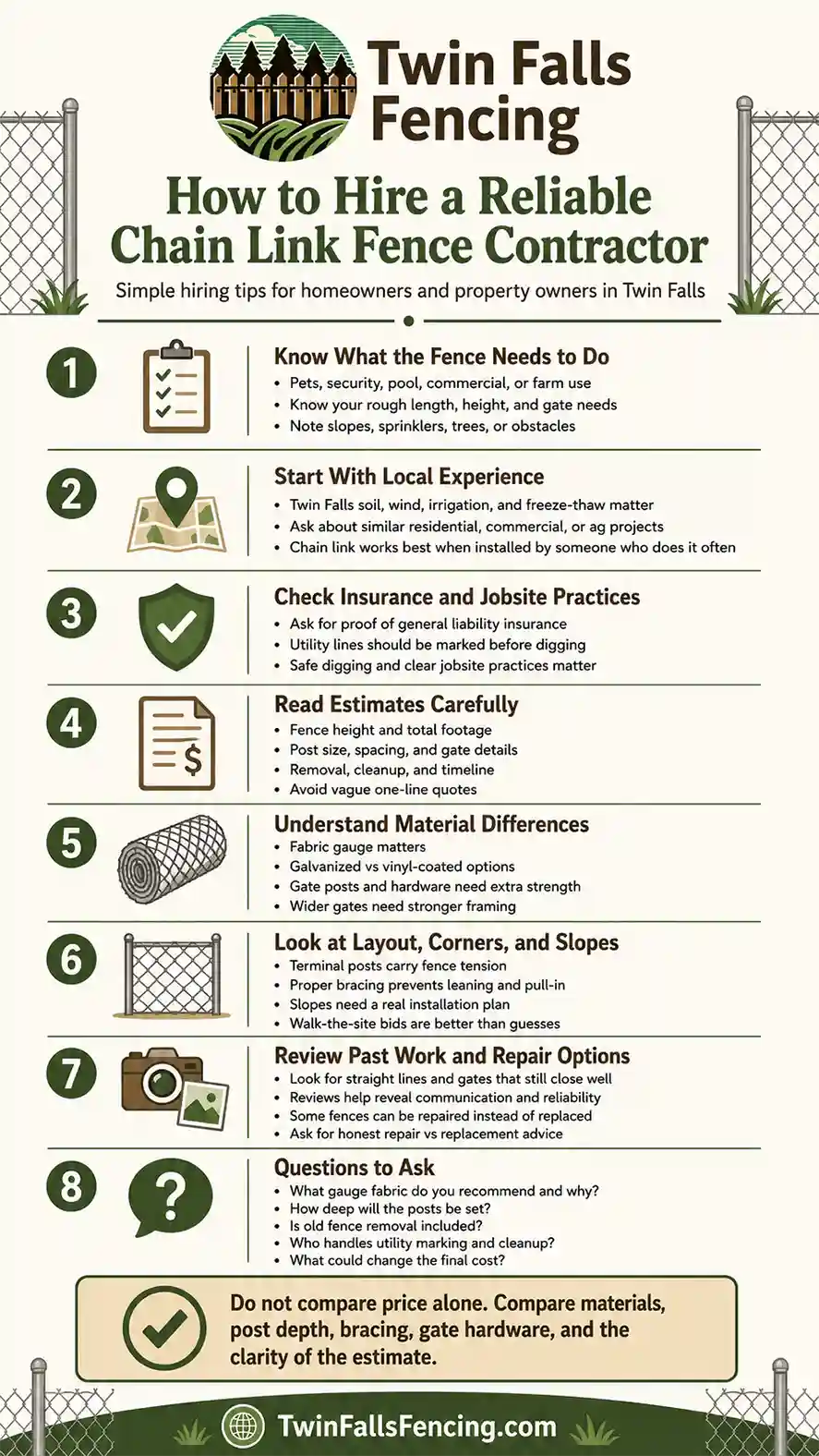 chain link fence contractor