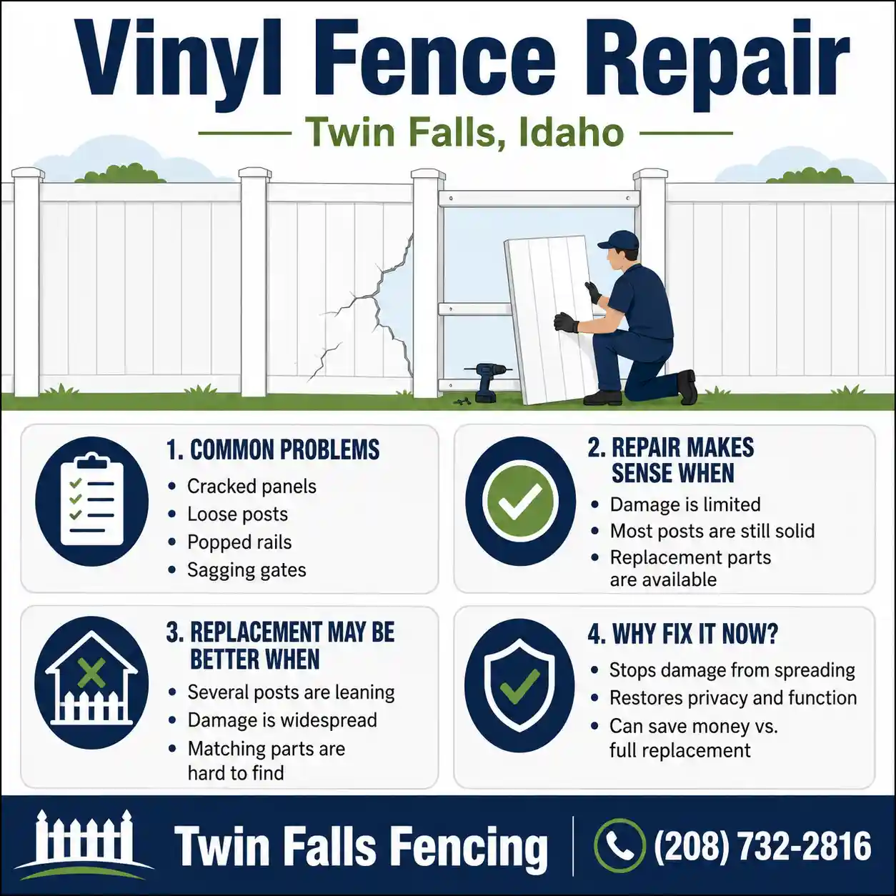 vinyl fence repair